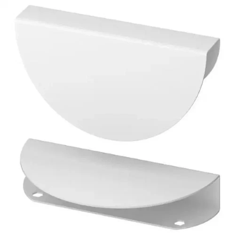 IKEA BEGRIPA White Half Round Cabinet Handle Pull Knob 5 1/8
